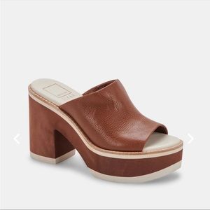 Brand New • Dolce Vita • Dark Brown Leather, Clog Heel Mules